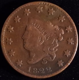1822 One Cent