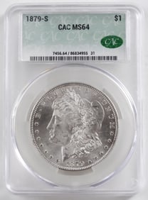 1879-S Morgan Dollar CAC MS64