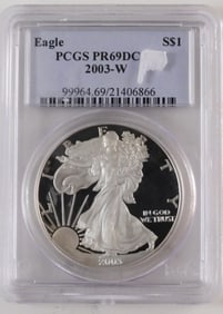 2003-W Eagle Dollar PCGS PR69DCAM