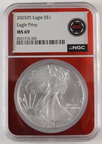 2025-P Eagle Dollar NGC MS 69