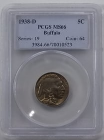 1938-D Buffalo Nickel PCGS Series 19