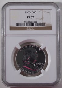 1963 Half Dollar  NGC PF 67