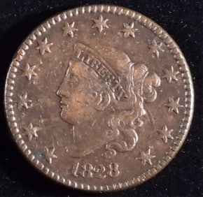 1828 Tall Date One Cent