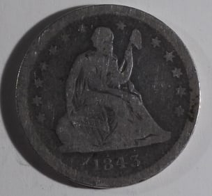 1843-O Liberty Seated Quarter
