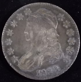1822 Remodeled Portrait And Eagle Half Dollar