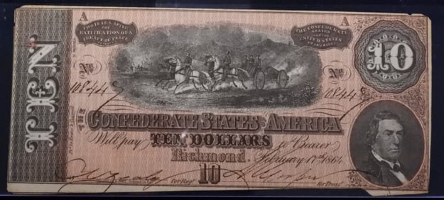 February 11th 1864, Ten Dollars