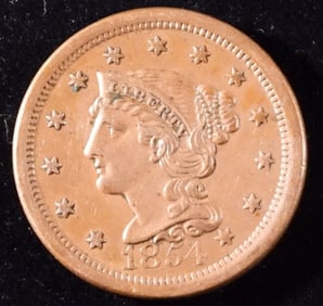 1854 Liberty Head Cent