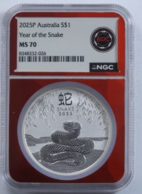 2025P Australia One Dollar NGC MS70