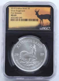 2019 S. Africa Silver 1R NGC MS69