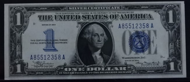 1934 Series One Dollar Silver Certificate
