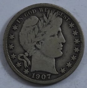 1907-D Half Dollar Barber Or Liberty Head