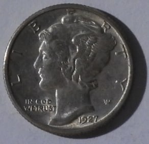 1927 Mercury Dime