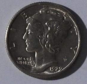1929 Mercury Dime