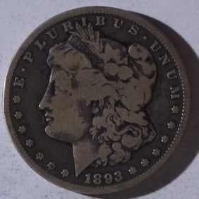 1893-CC Morgan Dollar