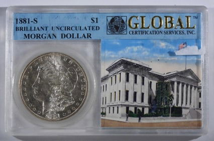 1881-S Brilliant UNC Morgan Dollar
