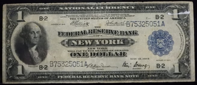 Series 1918 One Dollar Federal Reserve Bank