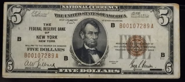 (5) Federal Reserve Bank Note Lot