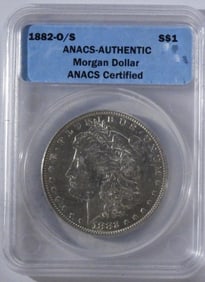 1882-O/S ANACS Morgan Dollar Certified