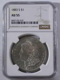 1883 S NGC AU55 One Dollar