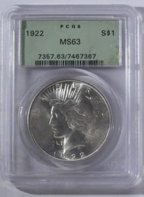 1922 PCGS MS63 One Dollar