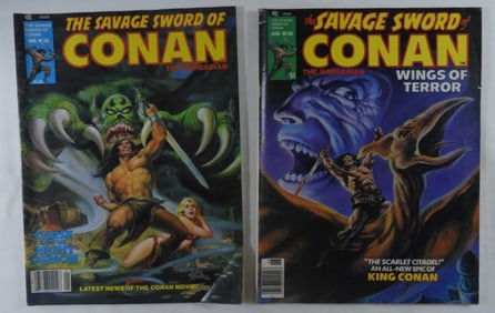 (2)The Savage Sword Of Conan The Barbarian