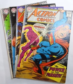 (4) Superman Action Comics 1960s