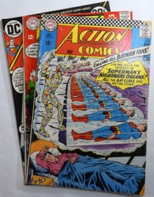 (3) 1960s DC Action Comics Superman