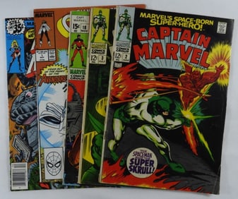 Captain Marvel & Ms. Marvel Lot Of 5