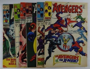 The Avengers Silver Age Comics Lot Of 6