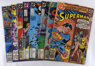 (8) Mixed Lot Of Superman DC Comics