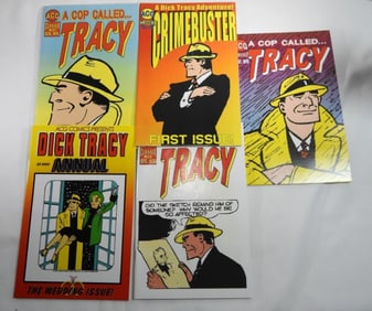 (5) ACG Comics Dick Tracy Mixed Lot