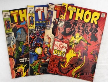 Silver Age The Mighty Thor Lot Of 4