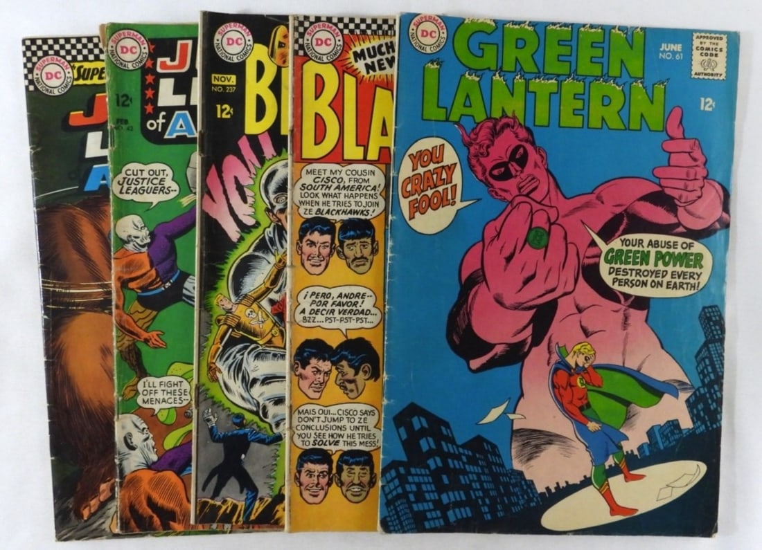 DC Silver Age Comic Lot Of 5 (1 of 3)