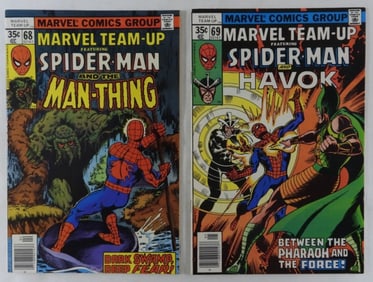 2- Marvel Team-Up #68-69 1978 Spider-Man..