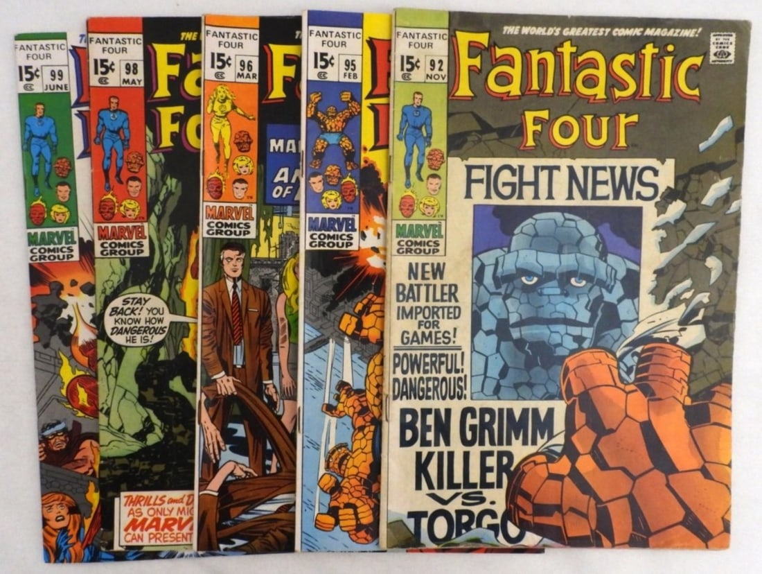 Fantastic Four 1960s Lot Of 5 (1 of 3)