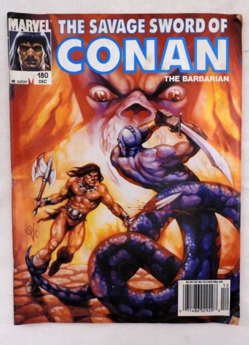 The Savage Sword Of Conan Number 180: Get it today 1990