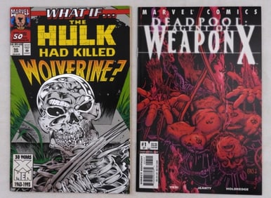 (2) Marvel Deadpool As Well As The Hulk