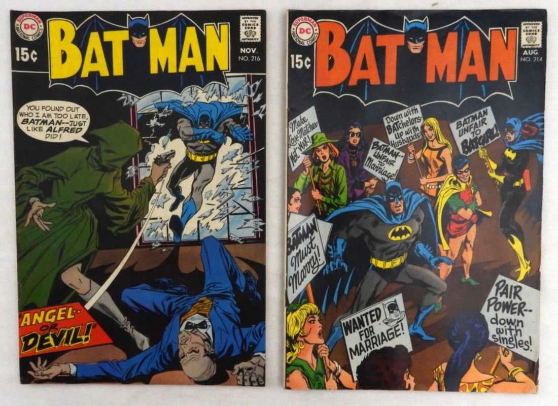 (2)1969 DC Batman: #214, and 216