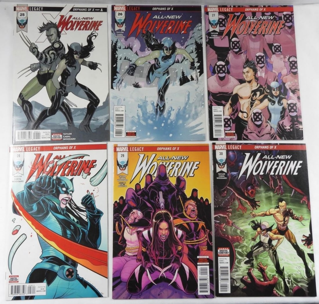 Orphans Of X All-New Wolverine 25-30: 6 2017-2018, Orphans of X All-New Wolverine 25-30, VG-VF