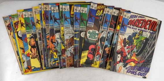 Here Comes Daredevil Comic Lot Of 23