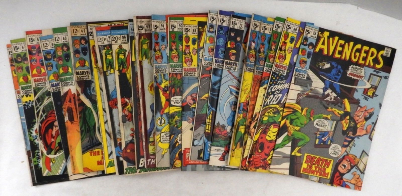 The Avengers Marvel Comic Lot Of 24 (1 of 2)