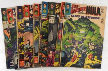 Sub-Mariner & The Incredible Hulk Lot Of 9