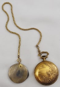 Pocket Watch With Keychain Pocket Knife