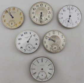 (6) Size 12 Pocket Watch Movements