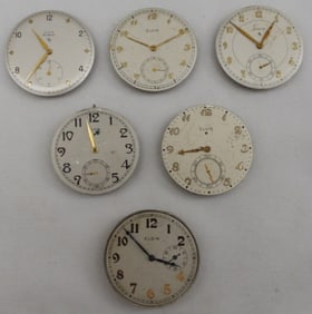 (6) Mixed Sizes Of Pocket Watch Movements