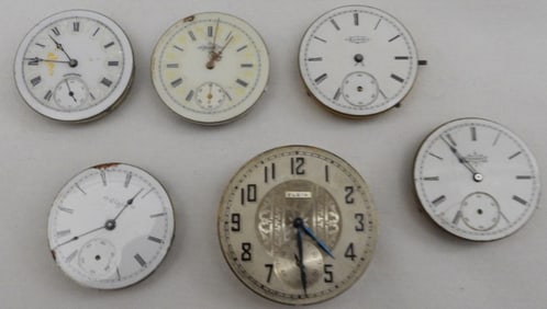 (6) Mixed Sizes Of Pocket Watch Movements