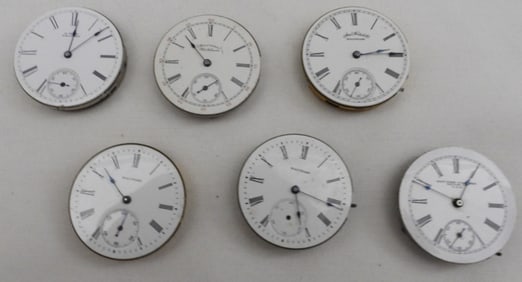 (6) Size 6 Pocket Watch Movements