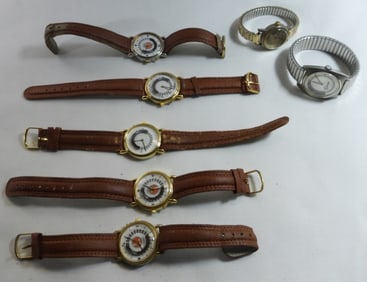 7 Men's Watches Trains On Faces