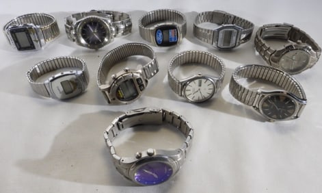 10 Men's Silver-Tone Watches