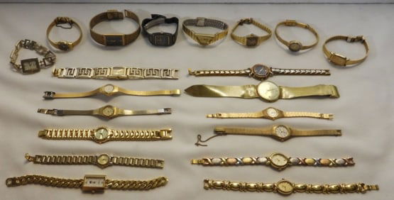 (20) Gold-Tone Ladies Watches
